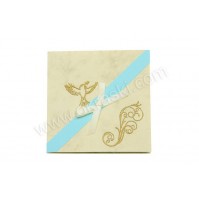 Vabilo za birmo - modro - Marian