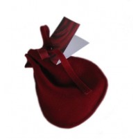 Poročni mošnjiček - bordo/velur Poročni mošnjiček - bordo/velur