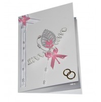 Poročna zahvala - roza Poročna zahvala - roza