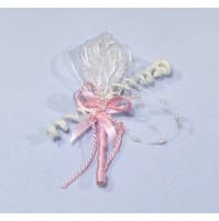 Poročni naprsni šopek - roza 3 Poročni naprsni šopek - roza 3