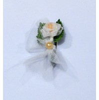 Poročni naprsni šopek - marelični 1 Poročni naprsni šopek - marelični 1