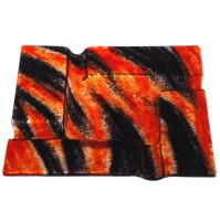 Stekleni pepelnik - oranžno/črn