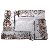 Stekleni pepelnik - rjavi