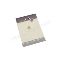 Poročna zahvala - lila/metulj - Rea