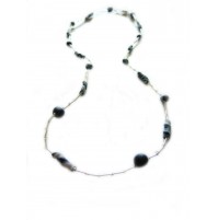 Verižica spirala sivo/bela Verižica spirala sivo/bela