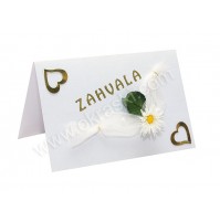 Poročna zahvala - marjetica