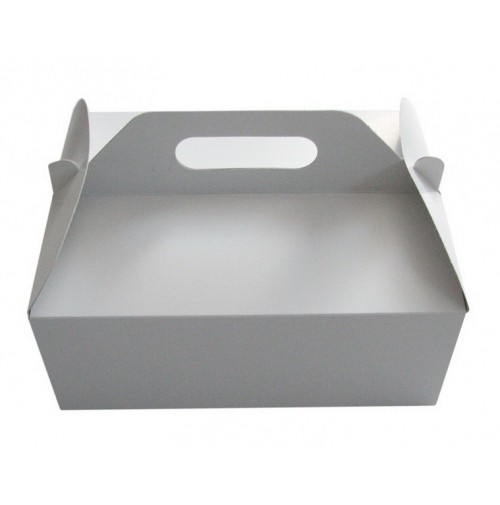 Poročna škatla za pecivo - bela - srednja