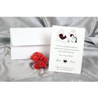 Vabilo - belo/puzle Vabilo - belo/puzle