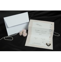 Vabilo - bež/diploma - velika Vabilo - bež/diploma - velika