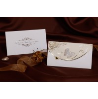 Vabilo - bež/metulj - inbosing Vabilo - bež/metulj - inbosing