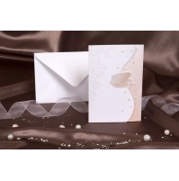 Vabilo - bež/morsko Vabilo - bež/morsko