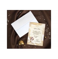 Vabilo - bež/šopek - diploma - mala Vabilo - bež/šopek - diploma - mala