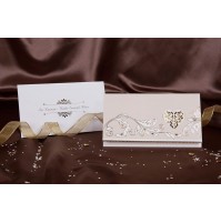 Vabilo - bež/srce - listki - inbosing Vabilo - bež/srce - listki - inbosing