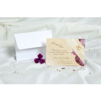 Vabilo - lila/čipka - podolgovato Vabilo - lila/čipka - podolgovato