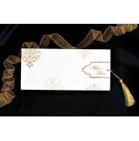 Vabilo - zlato/podolgovato - cofek Vabilo - zlato/podolgovato - cofek