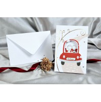 Vabilo - poročni avto Vabilo - poročni avto