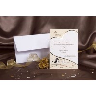 Vabilo - bež/ptici Vabilo - bež/ptici