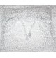 Poročna blazinica - kvačkano - kvadrat/belo 01
