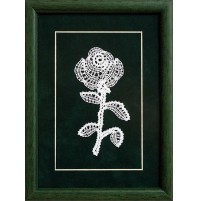 Slika s čipko - vrtnica 03