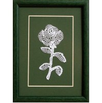 Slika s čipko - vrtnica 04