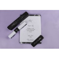 Vabilo - črno/belo - diploma Vabilo - črno/belo - diploma