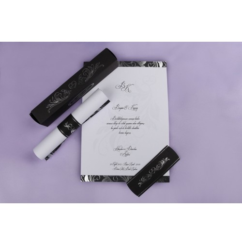 Vabilo - črno/belo - diploma Vabilo - črno/belo - diploma