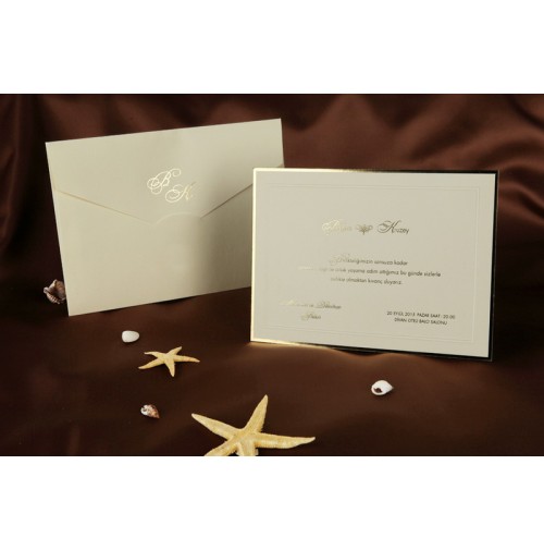 Vabilo - bež /pravokotnik Vabilo - bež /pravokotnik