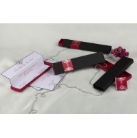 Vabilo - črno/bordo - škatlica Vabilo - črno/bordo - škatlica