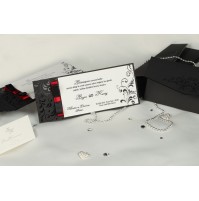 Vabilo - belo/črno - glamur - 1 Vabilo - belo/črno - glamur - 1