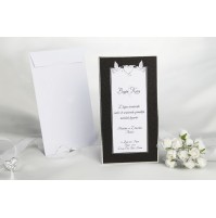 Vabilo - črno/golobčka Vabilo - črno/golobčka