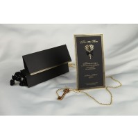 Vabilo - črno/grajsko - ključ Vabilo - črno/grajsko - ključ