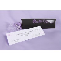 Vabilo - belo/lila - oval Vabilo - belo/lila - oval