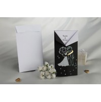 Vabilo - belo/črno - mladoporočenca 1 Vabilo - belo/črno - mladoporočenca 1