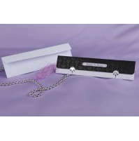 Vabilo - belo/črno - ozko/kronica Vabilo - belo/črno - ozko/kronica