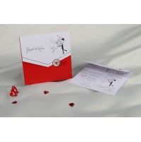 Vabilo - rdeče/pismo Vabilo - rdeče/pismo