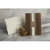 Vabilo - bež/rjavo - grajsko Vabilo - bež/rjavo - grajsko