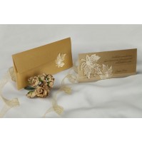 Vabilo - rjavo/listje Vabilo - rjavo/listje