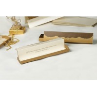 Vabilo - rjavo/zlata/bež - škatlica Vabilo - rjavo/zlata/bež - škatlica