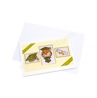 Čestitka - zelena/diploma