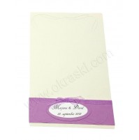 Poročna zahvala - lila/sivka