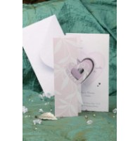 Vabilo - srce/harmonika-roza/lila Vabilo - srce/harmonika-roza/lila