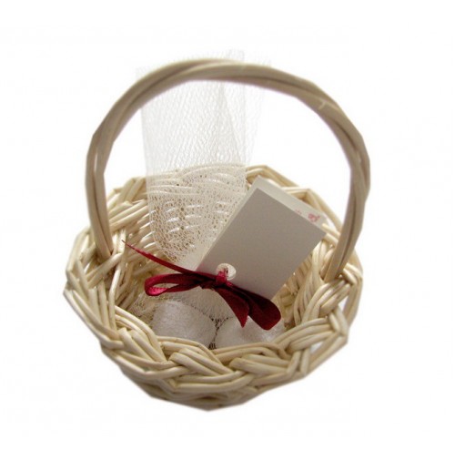 Poročni konfet - košarica/natur Poročni konfet - košarica/natur