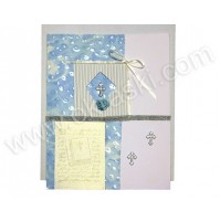 Vabilo za krst - knjiga /modro