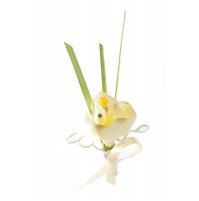 Poročni naprsni šopek - frezija 1 Poročni naprsni šopek - frezija 1