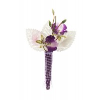Poročni naprsni šopek - viola/orhideja Poročni naprsni šopek - viola/orhideja