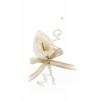 Poročni naprsni šopek - zlat/kala 5 Poročni naprsni šopek - zlat/kala 5