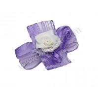 Poročni naprsni šopek - lila/vrtnica 5 Poročni naprsni šopek - lila/vrtnica 5