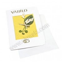 Vabilo - rumena/kala