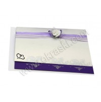 Poročna zahvala - lila/vrtnica Poročna zahvala - lila/vrtnica