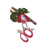 Poročni naprsni šopek - rdeč/belo-prstana Poročni naprsni šopek - rdeč/belo-prstana